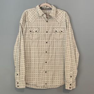 Moonshine Men’s Size L Cowboy Shirt Snap Buttons 100%Cotton Regular Fit NWOT